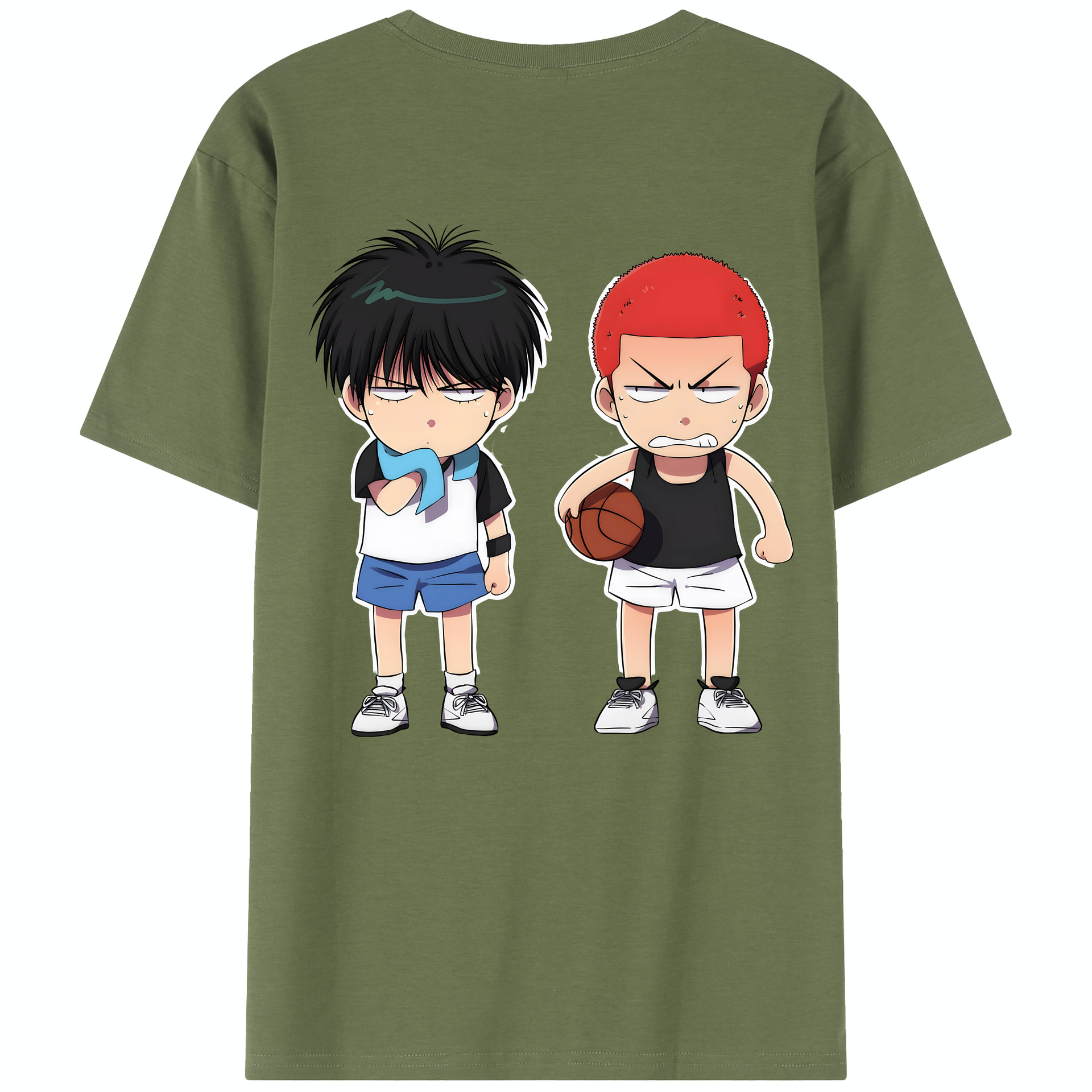 SLAM DUNK／スラムダンク 綿100％半袖Tシャツ（背面プリント）